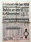 Gazette Dello Sport 10 Septembre 1990 Ayrton Senna Vince Gp Monza Juventus