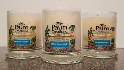 Velas perfumadas 3 frascos grandes de 8,5 oz crema de coco blanco 821 Nature's Finest Foto 1 de 4