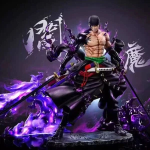25cm Anime One Piece Figur Black Dominance Roronoa Zoro PVC Spielzeug Modell Statue - Bild 1 von 4