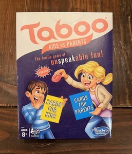 NEW Hasbro Taboo Kids vs Parents Board Game SEALED 2018 Hersch - Picture 1 of 3