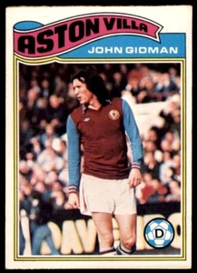 Topps Footballers 1978 Orange Back - John Gidman Aston Villa No. 241 - Picture 1 of 2