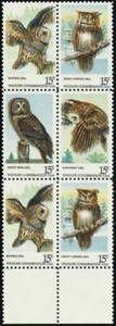 1763a, Mint NH 15¢ Owls Color Shift Error In Block of Six * Stuart Katz - Picture 1 of 1