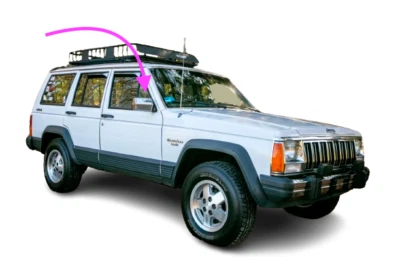 Se adapta a: Jeep Cherokee 1984-1990 2 y 4D lado del pasajero ventana de ventilación delantera derecha vidrio Foto 1 de 4
