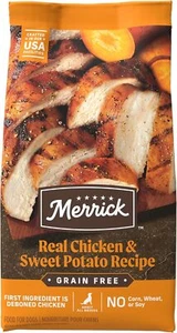 Merrick Premium Grain Free Dry Adult Dog Food, Chicken And Sweet Potato, 22 LB - Picture 1 of 11