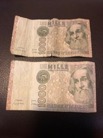 1000 Lire Mille Lire Banca D Italia Marco Polo Banknote 1982 Ebay