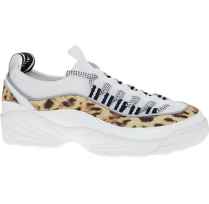 Just Cavalli Women White Leopard Print Trainers Size UK 6.5 US 8.5 RRP £300 - Picture 1 of 3