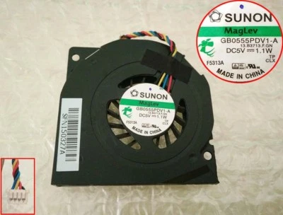 All In One Computer Cooling Fan GB0555PDV1-A 13. B3713.F.GN DC 5V 1.1W 4-Pin - Image 1 of 4