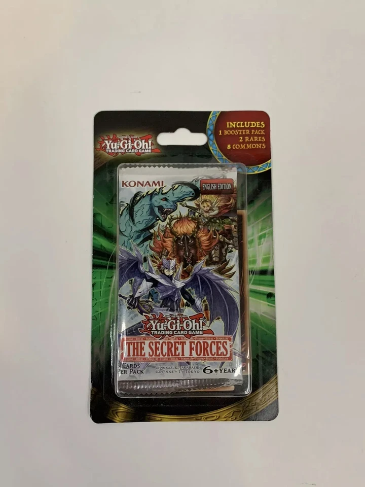Yugioh TCG The Secret Forces Booster Blister Pack + 10 Additional Cards -Vintage - Image 1 of 1