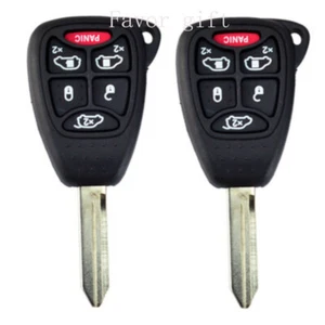 2PCS Remote Shell Case Car Key Fob for 2004-2010 Dodge Grand Caravan 6 Buttons - Picture 1 of 7