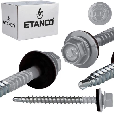 Bauernschrauben GTF2 Z14 4,8x60mm RAL 9006 - Bild 1 von 4