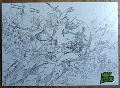 2015 Mars Attack's Occupation Concept Card 32 NOVAS VIRA STRIKES. - Image 1 of 3