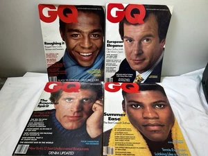 Posten 4 Vintage GQ Zeitschriften 1984 Carl Lewis Peter Jennings Ted Danson Marcus - Bild 1 von 8
