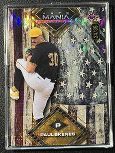 PAUL SKENES #d/35 Pulsar 2024 Wild Card Auto Mania All-Star Rookie SP Pirates - Imagen 1 de 3