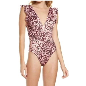 Chelsea28 Women's One-Piece Swimsuit in Pink Soft Sketch Texture Medium $79 - Picture 1 of 5