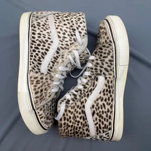 Rare Vans Pony Hair High Tops | Cheetah Print Sample | Women’s 9 Unreleased - Picture 1 of 18