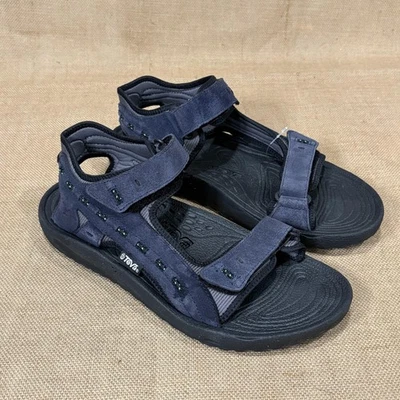 Sandalias Teva para hombre 12 azul marino negro correa de gamuza deporte al aire libre 66805 Foto 1 de 4