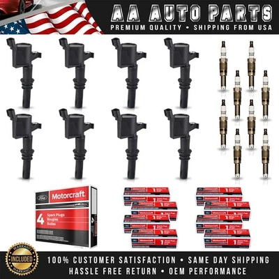 8 Ignition Coil & 8 Motorcraft Spark Plug for 2004-2008 Ford F-150 5.4L V8 FD508 - Image 1 of 4