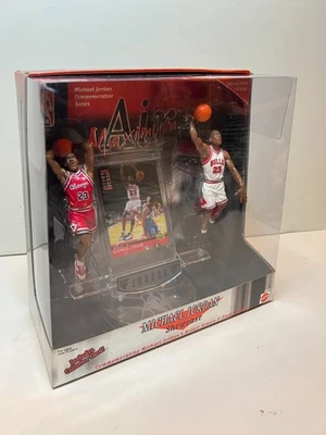 Michael Jordan 1999 Mattel Maximum Air Showcase #24544 w Collector Card Bulls - Image 1 of 4