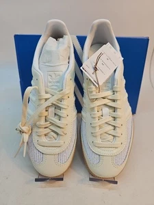 Adidas SAMBA OG Low Top Knitted Mesh Sneakers Women's US Sz 8 Cream White #30220 - Picture 1 of 9