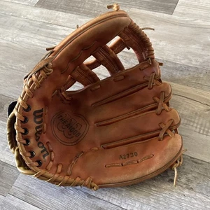 "Guante de béisbol Wilson para adolescentes/adultos A1000 derecho cuero suave 12"""  - Imagen 1 de 10