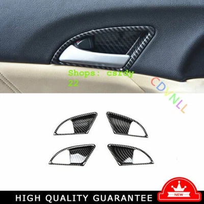 Moldura interior del marco de la manija de la puerta para Honda Accord Crosstour 2008~2013 fibra de carbono Foto 1 de 4