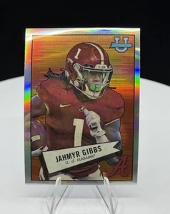 Jahmyr Gibbs 1952 BOWMAN REFRACTOR - 2022 Bowman U Chrome Football #52BF-19 - Picture 1 of 2