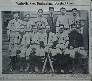 1914 New York Sports Page - Yorkville Semi-Professional Baseball Team Photo - Picture 1 of 2
