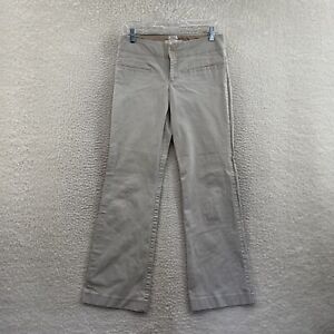 Y2K 2000s Old Navy Khaki Beige Low Rise Bootcut Flare Trousers Womens 6 8 27 28 