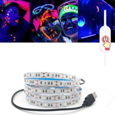 USB 5V UV Ultraviolet led strip light 5050 Flexible black light UV Resin Curing - Image 1 of 4