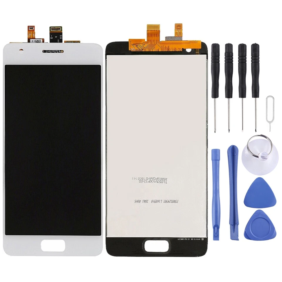 Tela LCD OEM para Lenovo ZUK Z2 com conjunto completo de digitalizador (branco) - Imagem 1 de 4