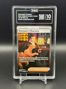 Pokémon Giovanni's Charisma 204/165 SV 151 SIR TAG 10 GEM MINT - Picture 1 of 2