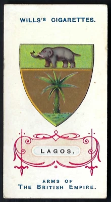 WILLS (O'SEAS) - ARMS OF THE BRITISH EMPIRE - #14 LAGOS - Image 1 of 2