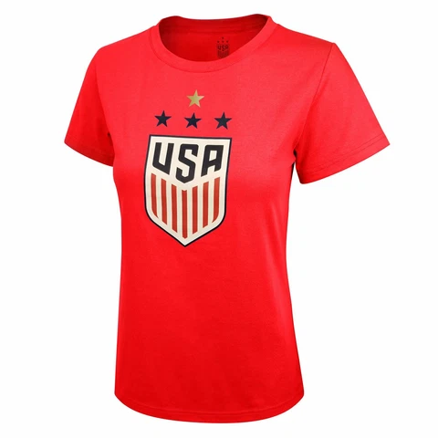 US Soccer Women’s World Cup Champions 4 Star Celebration USWNT T-Shirt USA NWT Cover