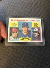 1984 Topps NL Career ERA Leaders #708 Tom Seaver / Steve Carlton / Rogers (be1)