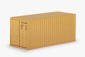 1:50 20' Shipping Container -- CAT Yellow -- Conrad 99928/18 - Picture 1 of 5