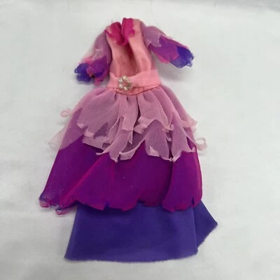 美泰 Marie Osmond 芭比娃娃 1977 原装手帕连衣裙粉色 11.5 娃娃 — 第 1/4 张图片