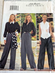 Butterick Sewing Pattern Women's SHIRT PANTS SCARF 4009 Ellen Tracy 6-8-10 UNCUT - Picture 1 of 6
