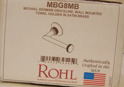 Rohl MBG8MB Graceline Toilet Paper Holder in Matte Black Finish Foto 1 de 2