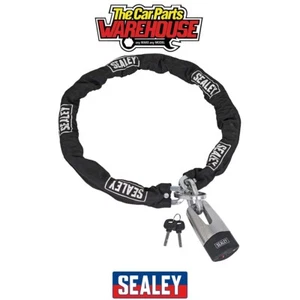 Sealey CLA109DL Motorcycle Chain & Disc Lock 10.5 x 10.5 x 1500mm 4* ART App - Picture 1 of 5