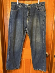 Pantalones de mezclilla para hombre CL23 Harley Davidson azul lavado ajuste tradicional 42x32 - Imagen 1 de 3