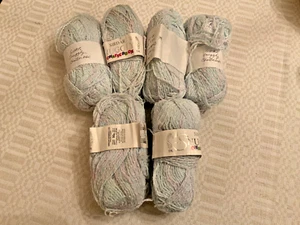 6 Knäuel Sirdar Snuggly CHATTERBOX DK Garn babyblau/weiß/rosa - Bild 1 von 6
