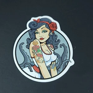 Sexy Princess Tattoo Bad Girl Laptop Sticker 2 Inch  Ursula Little Mermaid Pinup - Picture 1 of 2
