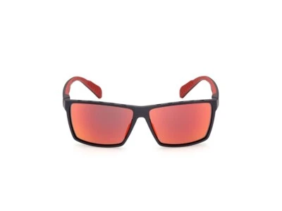 Marco de gafas de sol Adidas SP0034 02L negro y rojo de plástico espejado 60-13-140 Foto 1 de 3