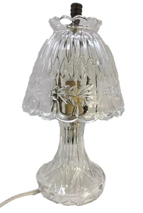 Vtg Princess House Crystal Boudoir Table Lamp Heritage Romance Etched Glass 10” - Picture 1 of 15