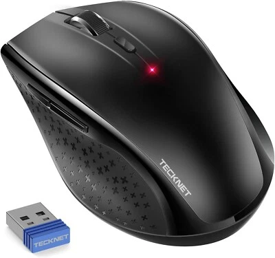 TECKNET Office Wireless Mouse – 4800 DPI, 6-Button, 2.4GHz, Long Battery Life - Image 1 of 4