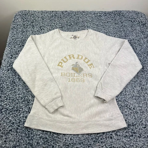 Champion Reverse Weave Purdue Boilermakers Sweatshirt Womens Medium Crew Neck Cover