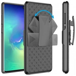 For Samsung Galaxy S10e - Case Belt Clip Holster Swivel Cover Kickstand Armor - Picture 1 of 7