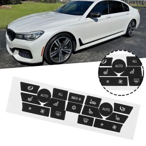 1X Button Repair Climate Control Decal Stickers For 7 Series 740i 750i 760Li