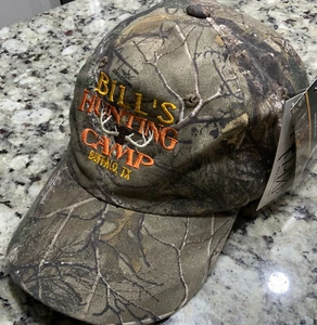 Camo Baseballmütze Bill’s Hunting Camp, Buffalo, TX Baseball Cap, Camouflage, Neu mit Etikett - Bild 1 von 7