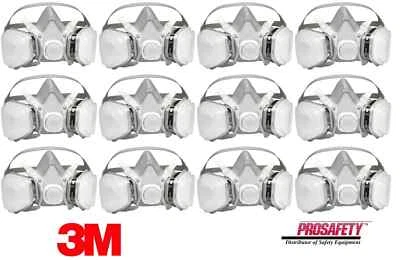 Máscara respiratoria desechable media cara 12 3M 7 en 1 pintura spray pesticida amianto Foto 1 de 4